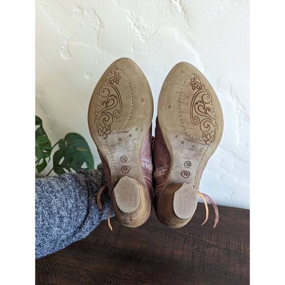 Khrio Brown Leather Zip-up Booties - Size 36 - Picture 7 of 9